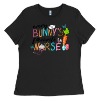 Black Every Bunnys Favorite Nurse Ladies Tee - RanaPortraitStore