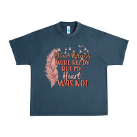 Midnight Navy your wings were ready but my heart was not Urban Heavy Tee - MaliasSmallBusiness