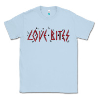 Dusty Blue love bites Classic Tee - MaliasSmallBusiness