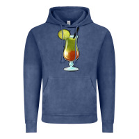 Vintage Denim Margarita Glass Vintage Hoodie - Jasminsmagicworld