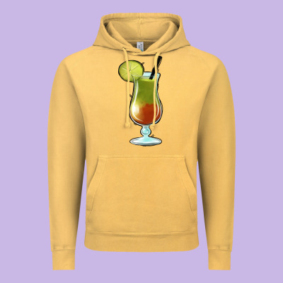 Margarita Glass Vintage Hoodie Designed By Jasminsmagicworld