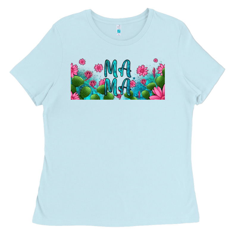 Cactus And Flowers Mama Libbey Glass Ladies Tee by HRA Design Shop | Teevron
