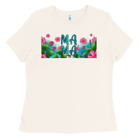 Bone cactus and flowers mama libbey glass Ladies Tee - HRA Design Shop