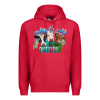 Cardinal heifers its cold outside Premium Hoodie - CowGirlArtShop