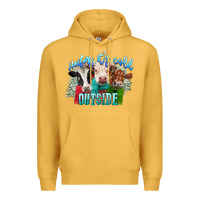 Mustard heifers its cold outside Premium Hoodie - CowGirlArtShop