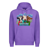 Purple heifers its cold outside Premium Hoodie - CowGirlArtShop