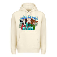 Sandshell heifers its cold outside Premium Hoodie - CowGirlArtShop