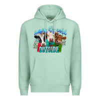 Seafoam heifers its cold outside Premium Hoodie - CowGirlArtShop