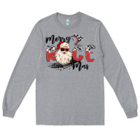Heather Grey merry race mas Long Sleeve Tee - MaliasSmallBusiness