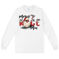 White merry race mas Long Sleeve Tee - MaliasSmallBusiness