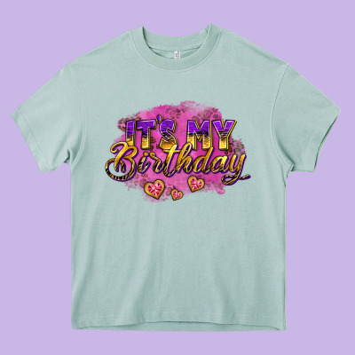 It's My Birthday Heavy Core Tee Designed By Adodesignshop
