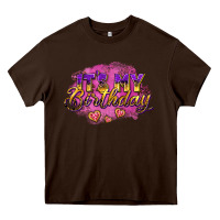 Chocolate Brown it's my birthday Heavy Core Tee - AdoDesignShop
