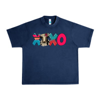 Navy xoxo holstein cow Urban Heavy Tee - AdoDesignShop