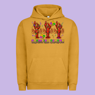 Crawfish Season Mardi Gras Urban Hoodie Designed By Bundleandbundleshop