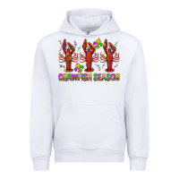 White Crawfish season mardi gras Urban Hoodie - BundleAndBundleShop