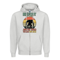 Dove Grey Bigfoot is real and he tried to eat my ass Zipper Hoodie - Bettercallsaul