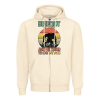 Sandshell Bigfoot is real and he tried to eat my ass Zipper Hoodie - Bettercallsaul