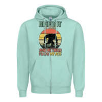 Seafoam Bigfoot is real and he tried to eat my ass Zipper Hoodie - Bettercallsaul