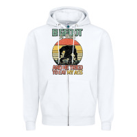 White Bigfoot is real and he tried to eat my ass Zipper Hoodie - Bettercallsaul