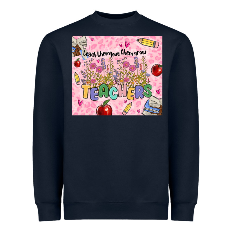 Teachers Teach Them Love Them Grow Heavyweight Sweatshirt by MaliasSmallBusiness | Teevron