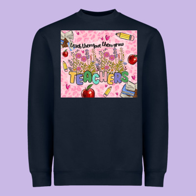 Teachers Teach Them Love Them Grow Heavyweight Sweatshirt Designed By Maliassmallbusiness
