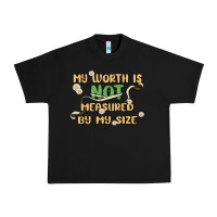 Black my worth is not defined by my size Urban Heavy Tee - MaliasSmallBusiness