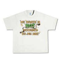 Pistachio my worth is not defined by my size Urban Heavy Tee - MaliasSmallBusiness