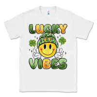 White lucky vibes Classic Tee - MaliasSmallBusiness