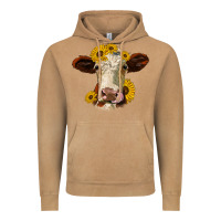 Vintage Camel hereford cattle sunflowers heifer Vintage Hoodie - Jasminsmagicworld