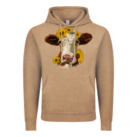 Vintage Coffee hereford cattle sunflowers heifer Vintage Hoodie - Jasminsmagicworld