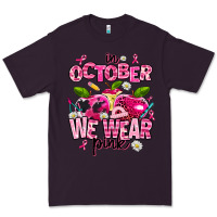 Plum in october we wear pink teachers Premium Tee - AdoDesignShop