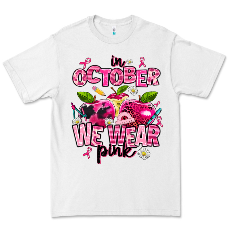 In October We Wear Pink Teachers Premium Tee by AdoDesignShop | Teevron