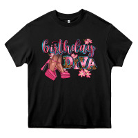 Black birthday diva Heavy Core Tee - AdoDesignShop