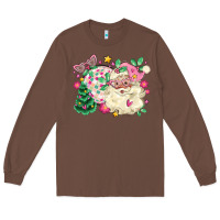 Chestnut pink santa and disco ball with christmas tree Long Sleeve Tee - MaliasSmallBusiness