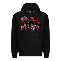 Black cheer mom  maroon Premium Hoodie - CowGirlArtShop