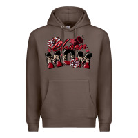 Coffee cheer mom  maroon Premium Hoodie - CowGirlArtShop