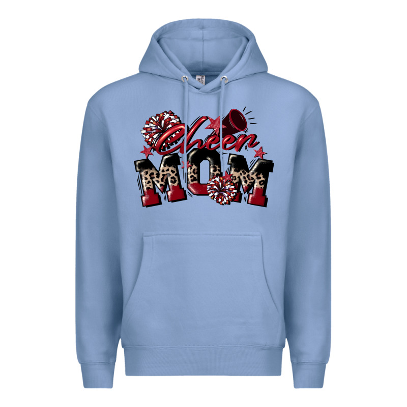 Cheer Mom  Maroon Premium Hoodie by CowGirlArtShop | Teevron