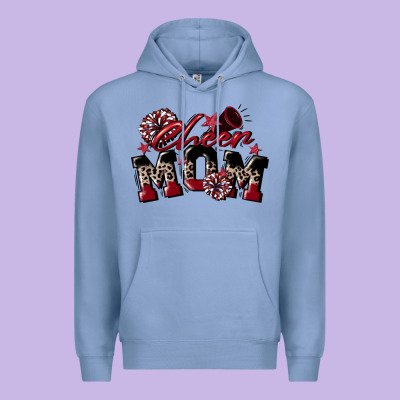 Cheer Mom  Maroon Premium Hoodie Designed By Cowgirlartshop