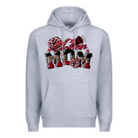 Heather Grey cheer mom  maroon Premium Hoodie - CowGirlArtShop