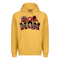 Mustard cheer mom  maroon Premium Hoodie - CowGirlArtShop