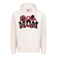 Pale Pink cheer mom  maroon Premium Hoodie - CowGirlArtShop