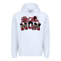 White cheer mom  maroon Premium Hoodie - CowGirlArtShop