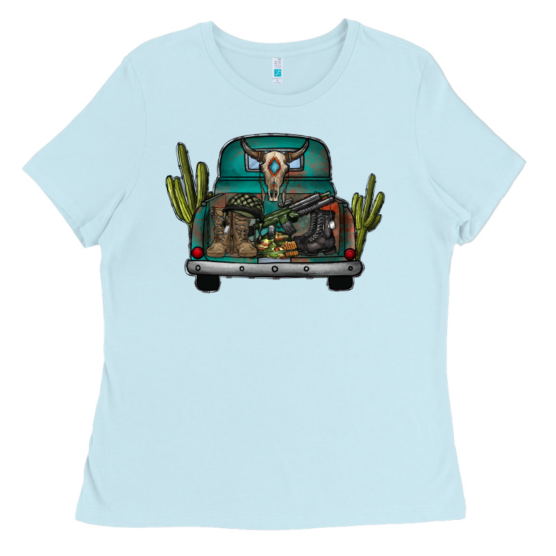 Soldier Truck Ladies Tee by CowhideDigitalArt | Teevron
