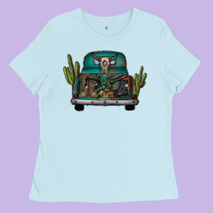 Soldier Truck Ladies Tee Designed By Cowhidedigitalart