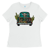 White soldier truck Ladies Tee - CowhideDigitalArt