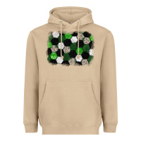 Mushroom Soccer leopard glitter background Heavyweight Hoodie - HowdyJamesFarm