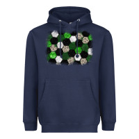 Navy Soccer leopard glitter background Heavyweight Hoodie - HowdyJamesFarm