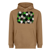 Toasted Coconut Soccer leopard glitter background Heavyweight Hoodie - HowdyJamesFarm