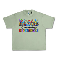 Oil Green 100 days of embracing differences Urban Heavy Tee - MaliasSmallBusiness