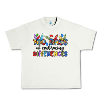 Pistachio 100 days of embracing differences Urban Heavy Tee - MaliasSmallBusiness